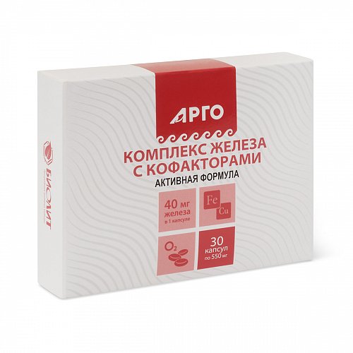 Комплекс железа с кофакторами, капсулы, 30 шт